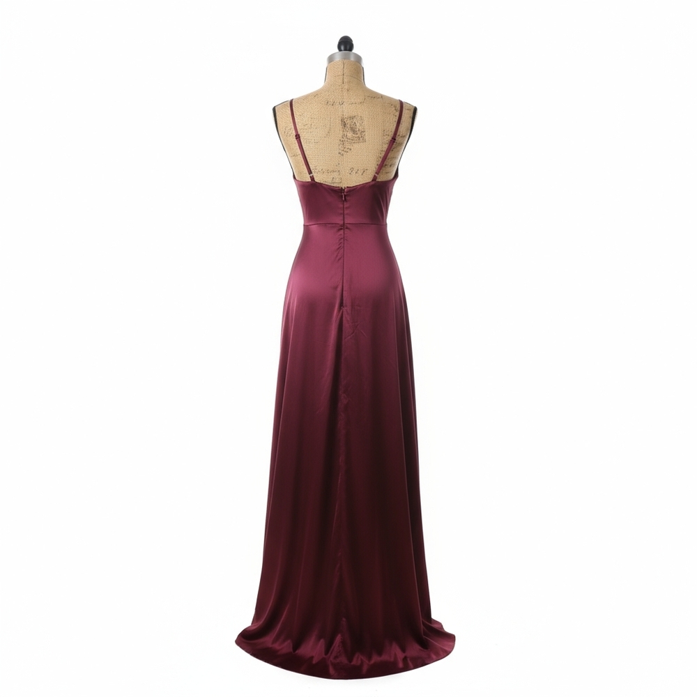 NEW Lulus Burgundy Holly Evening Gown Women's Size XS - Picture 2 of 12